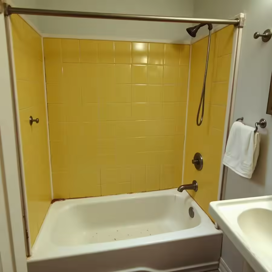 Fiberglass → Marble — before